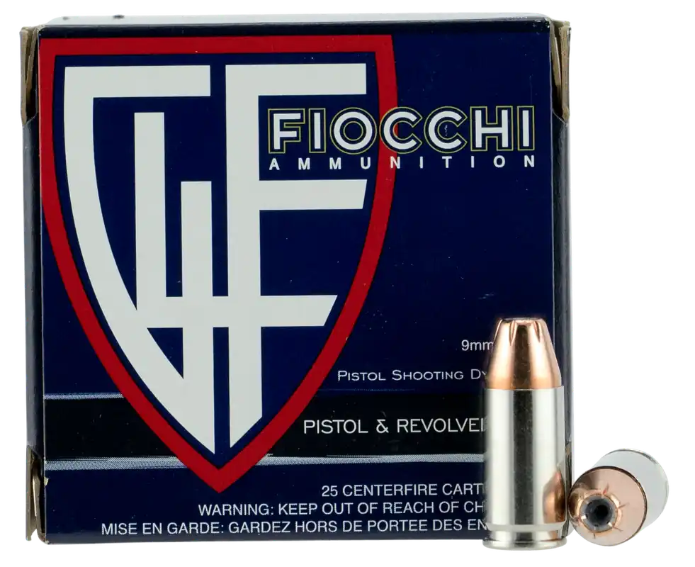 Fiocchi Hyperformance 9mm Luger 124gr XTP HP 25rd Box