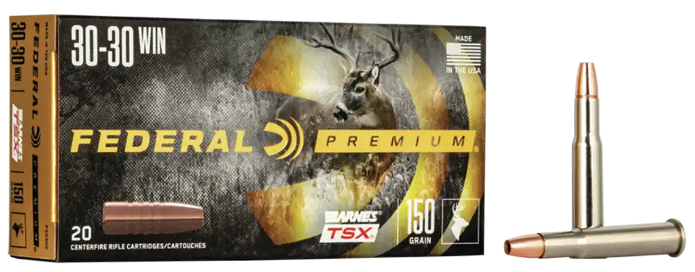 Federal Premium 30-30 Win 150 Grain Barnes TSX Lead Free 20 Rounds