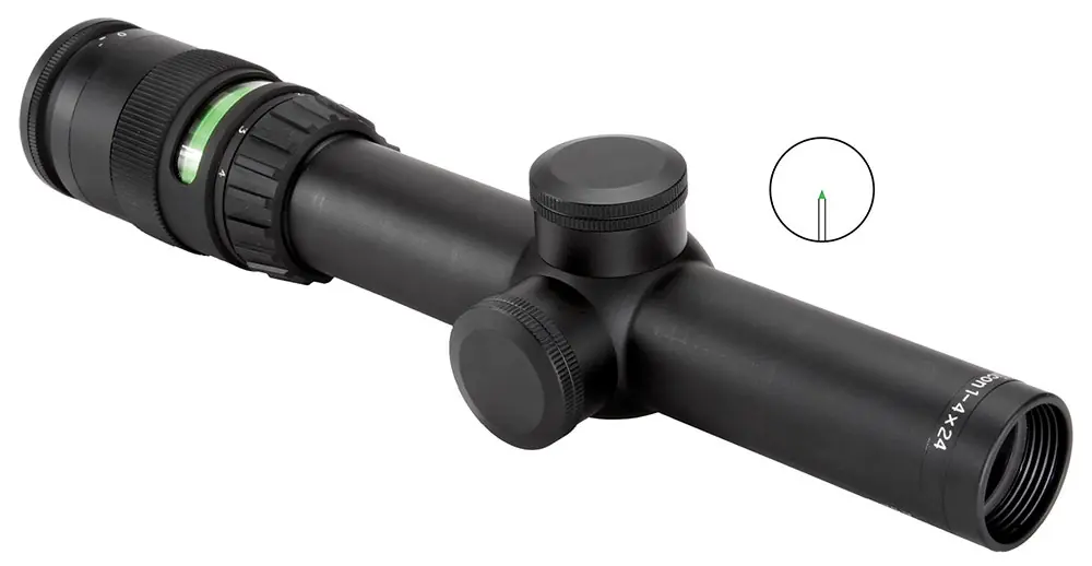 Trijicon AccuPoint Black Hardcoat Anodized 1-4x 24mm 30mm