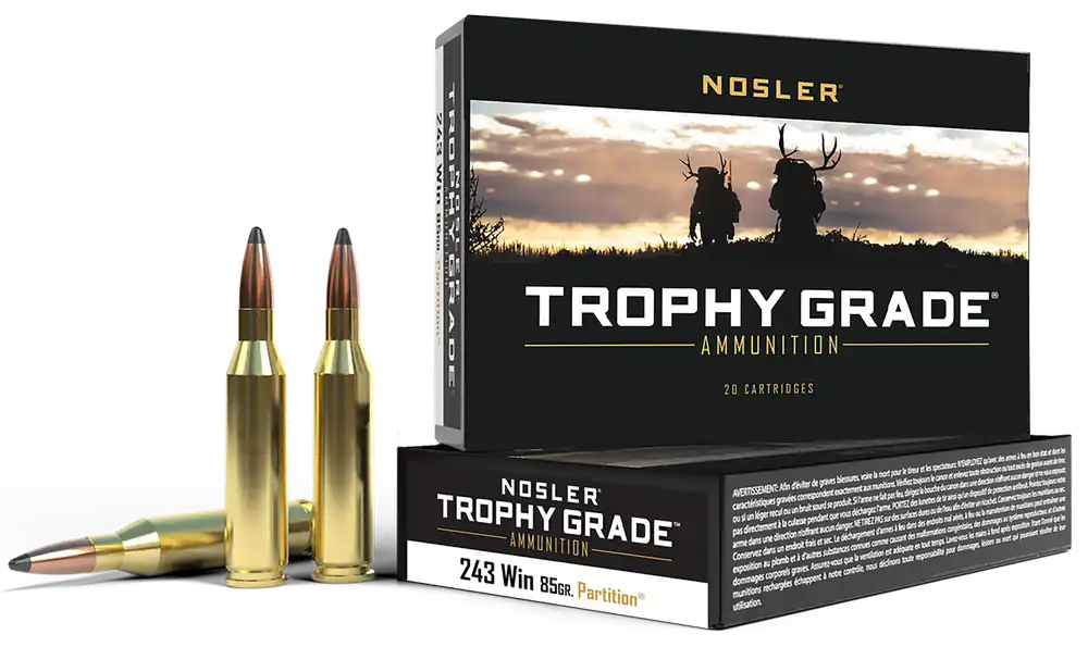 Nosler Trophy Grade 243 Win 85 gr Partition (PT) 20 Bx