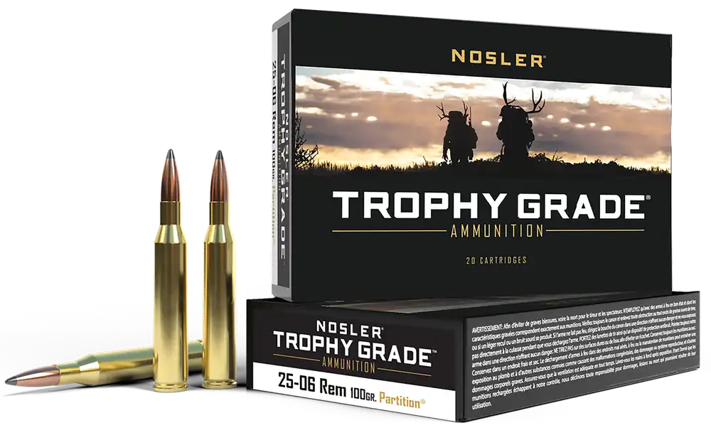 Nosler Trophy Grade 25-06 Rem 100 gr Partition (PT) 20 Bx