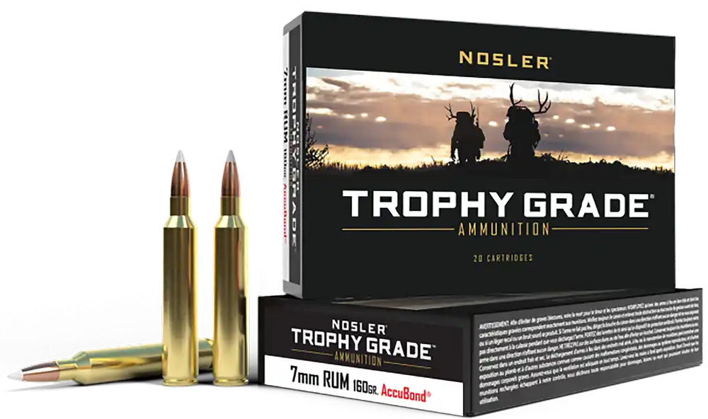 Nosler Trophy Grade 7mm RUM 160 gr AccuBond 20 Bx