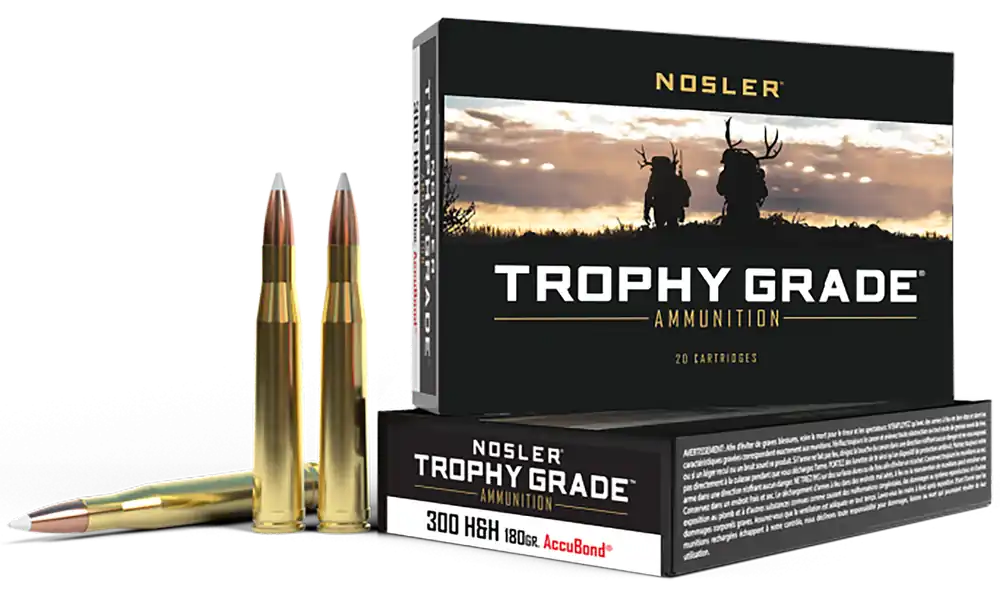 Nosler Trophy Grade 300 H&H Mag 180 gr AccuBond 20 Bx