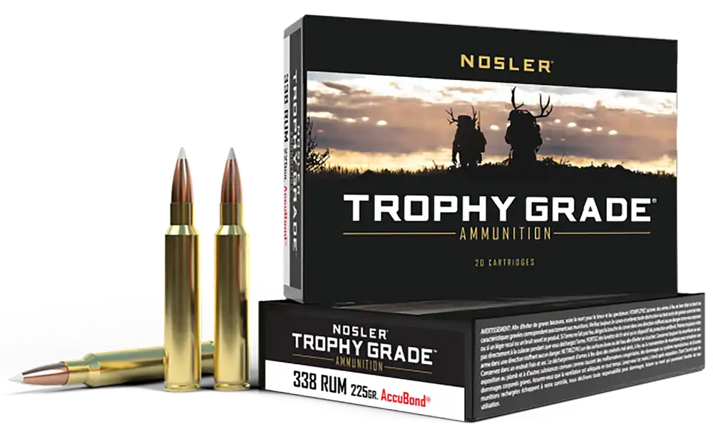 Nosler Trophy Grade 338 RUM 225 gr AccuBond 20 Bx