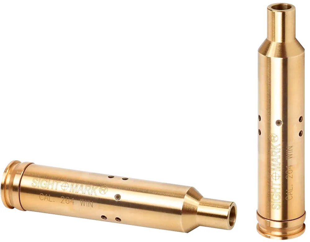 Sightmark Boresight, Red Laser for .7mm, .264, .338 Cal, Brass, Includes Battery Pack & Carrying Case