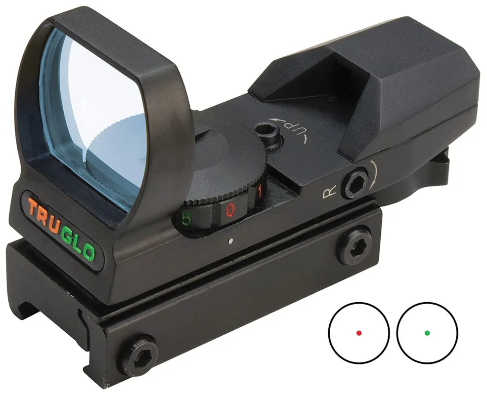 TruGlo Dual-Color 1x 34x24mm Red/Green Multi Reticle