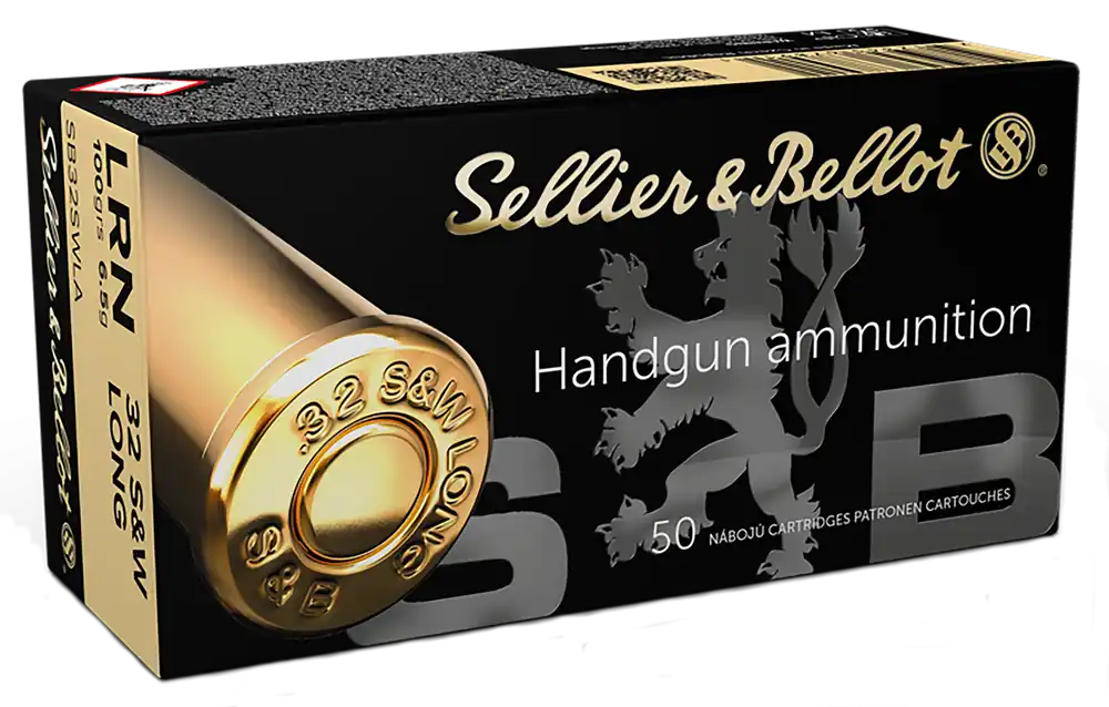 Sellier & Bellot Handgun 32 S&W Long 100 gr Lead Round Nose (LRN) 50 Bx/ 30 Cs