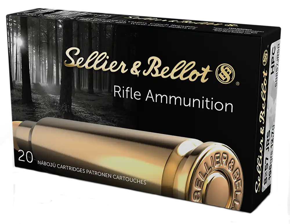 Sellier & Bellot Rifle 8x57mm JRS 196 gr Hollow Point Capped (HPC) 20 Bx/ 20 Cs