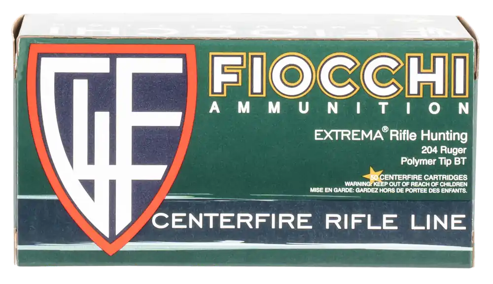 Fiocchi Field Dynamics 204 Ruger 40 gr V-Max Polymer Tip 50 Bx