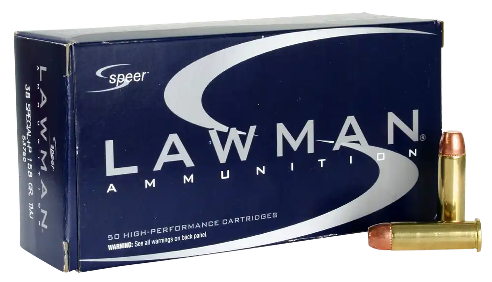 Speer Ammo Lawman 38 Special +P 158 gr Total Metal Jacket (TMJ) 50 Bx/ 20 Cs