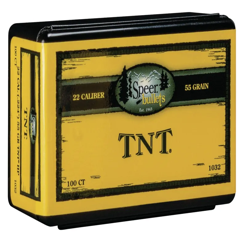 Speer TNT 22 Cal 55 Gr JHP 100/Box