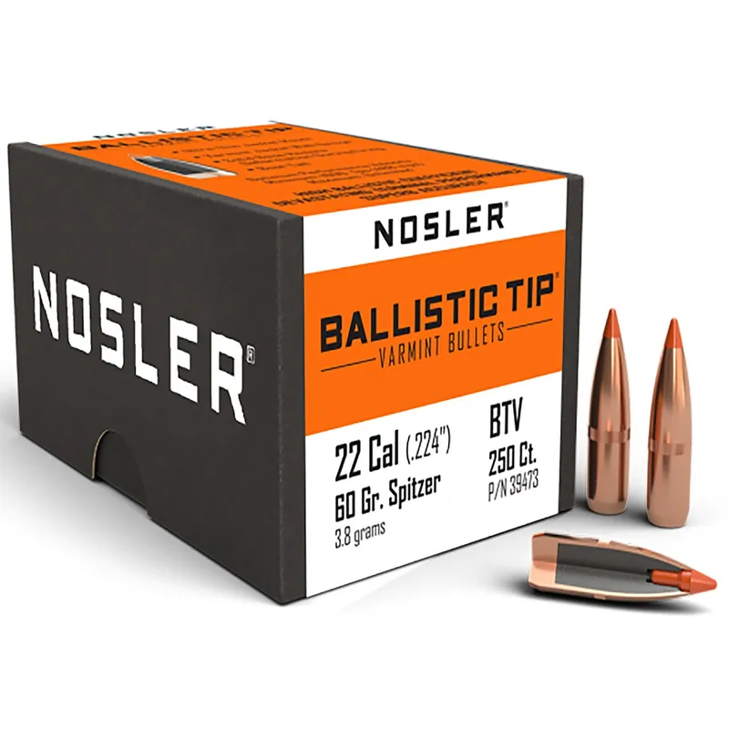 Nosler Ballistic Tip Varmint 22 Cal 60 Gr Ballistic Tip Varmint 250/Box