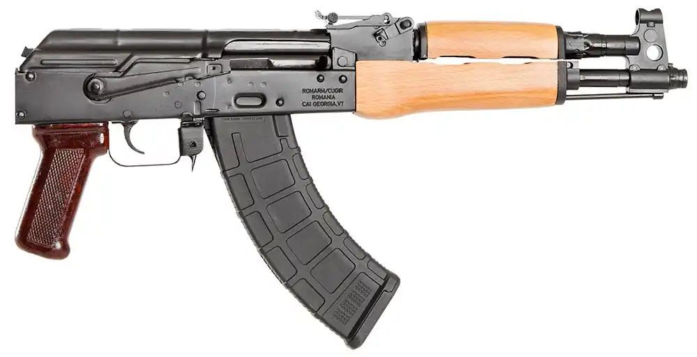 Century Arms Draco Pistol 7.62x39 30+1 12.25" Chrome-lined 1 10" Twist Barrel Stamped Steel Rec Adj Rear Sight Black HG1916-N