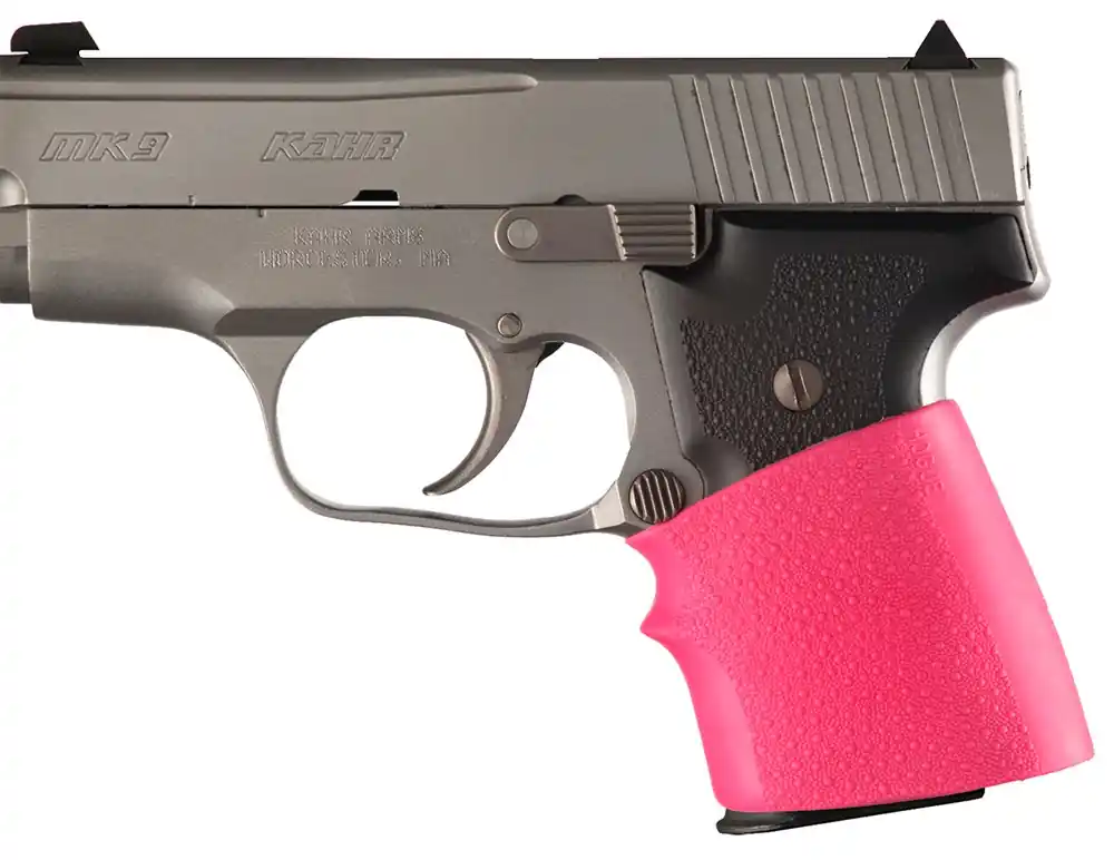 Hogue HandAll Jr. Grip Sleeve Small Size made of Rubber with Textured Pink Finish