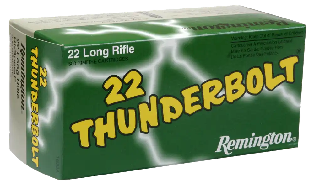 Remington Ammo Thunderbolt 22LR 40gr RN 50rd Bx/ 100 Cs