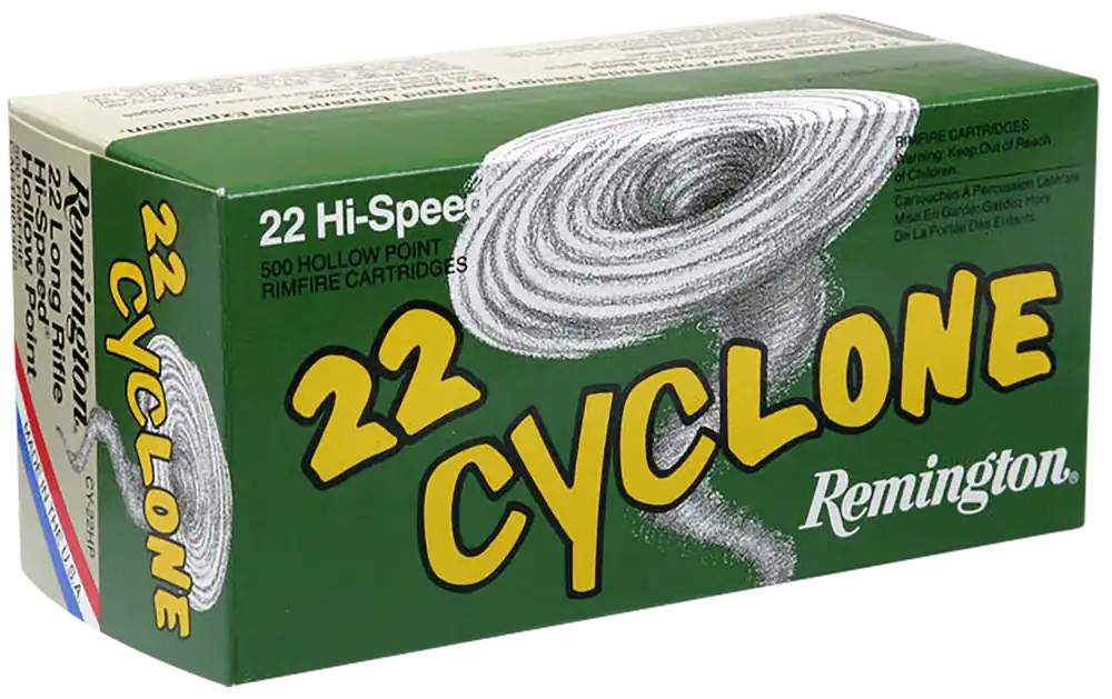 Remington Ammo Cyclone 22lr 36gr HP 50rd Bx/ 100 Cs