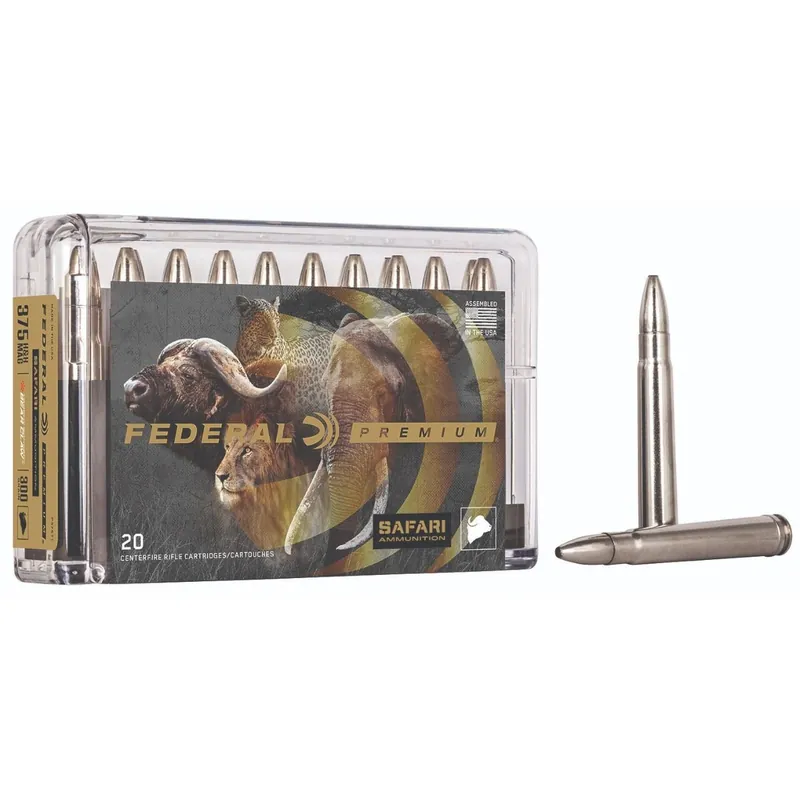 Federal Premium 375 H&H Mag 300 gr Trophy Bonded Bear Claw Ammo - 20/Box