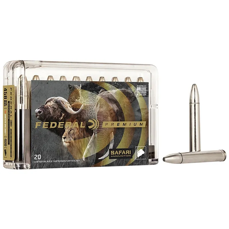 Federal Premium 458 Win Mag 400 gr Trophy Bonded Bear Claw Ammo - 20/Box