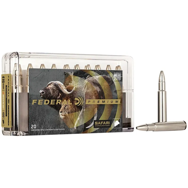 Federal Premium 416 Rigby 400 gr Trophy Bonded Bear Claw Ammo - 20/Box