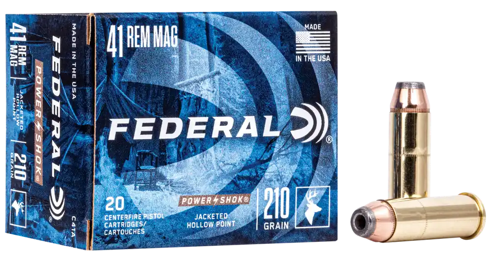 Federal Power-Shok 41 Rem Mag 210 gr Jacketed Hollow Point (JHP) 20 Bx/ 25 Cs