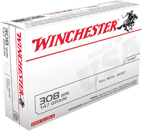 Winchester USA 308Win 147gr FMJ 20rd
