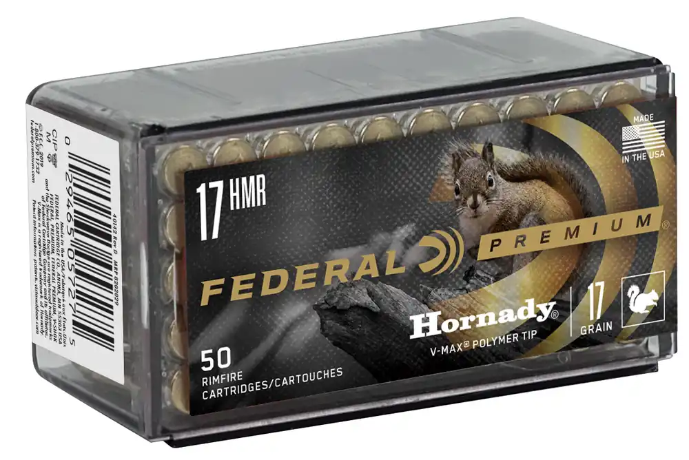 Federal Premium Varmint & Predator 17 HMR 17 Gr. 2530 fps Hornady V-Max 50/Box