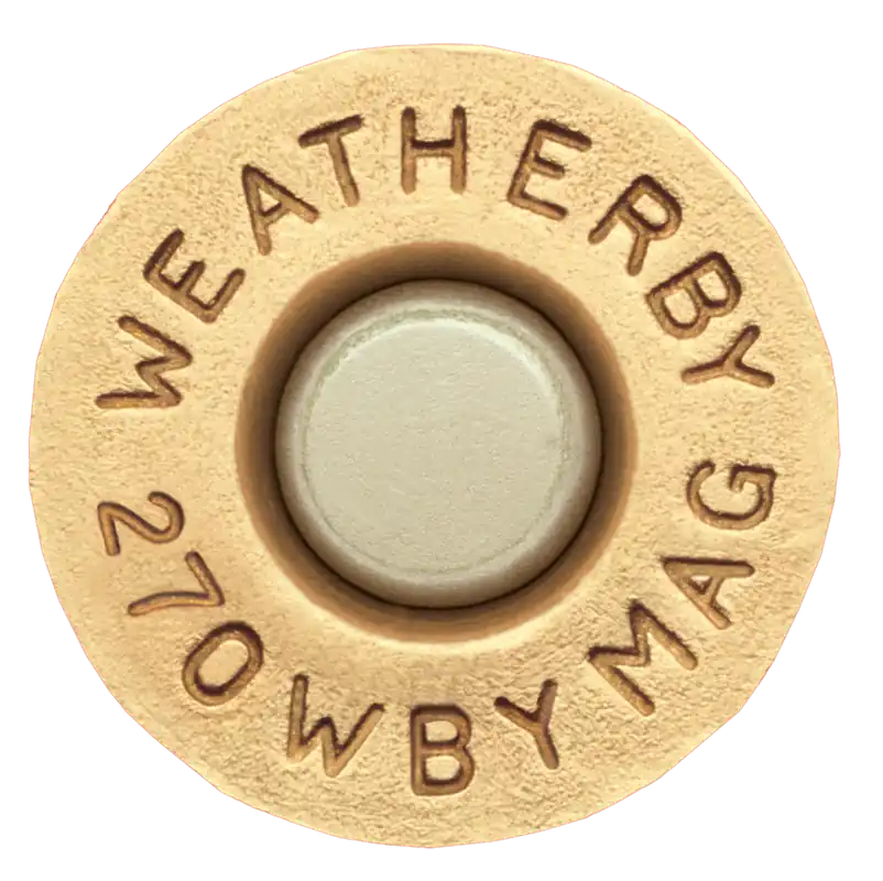 Weatherby Unprimed Cases 270 Weatherby Magnum Rifle Brass - 20 Per Box