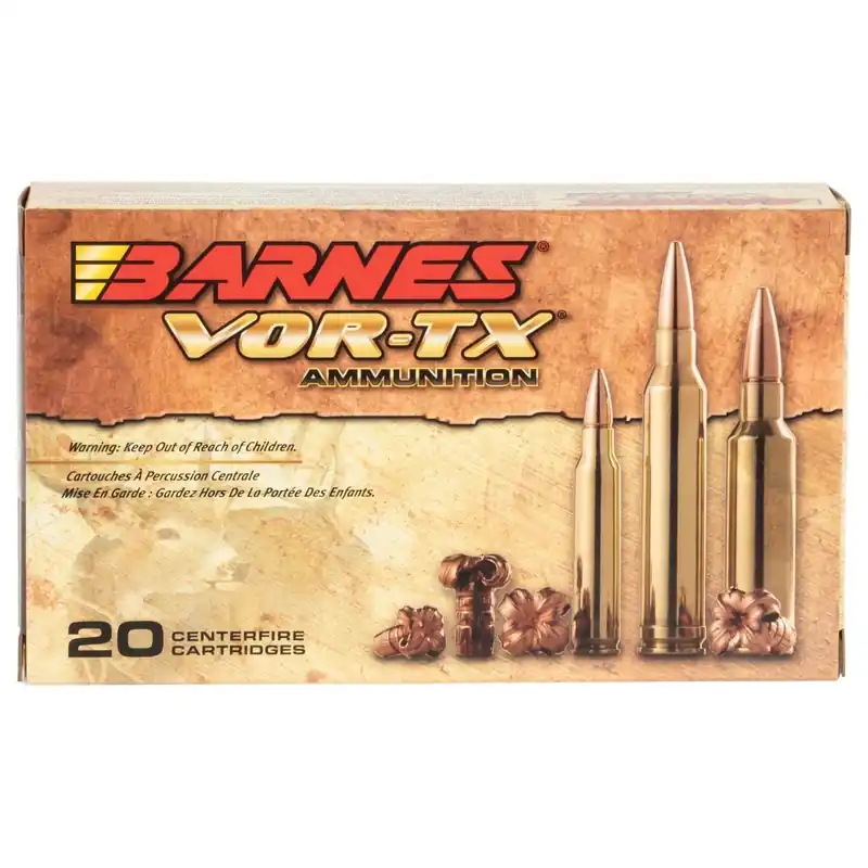 Barnes Bullets VOR-TX Rifle 7mm Rem Mag 160 gr TSX Boat-Tail Ammo - 20 Box