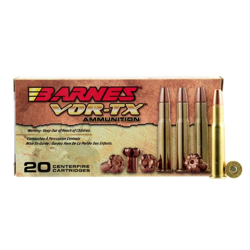 Barnes Bullets VOR-TX 30-30 Win 150 gr TSX Flat Nose Ammo - 20/Box