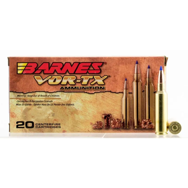 Barnes Bullets VOR-TX 300 WSM 165 gr Tipped TSX Boat-Tail Ammo - 20/Box