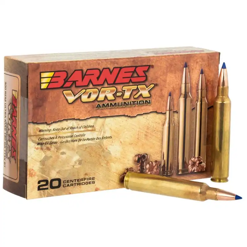 Barnes Bullets VOR-TX 300 RUM 180 gr Tipped TSX Boat-Tail Ammo - 20/Box
