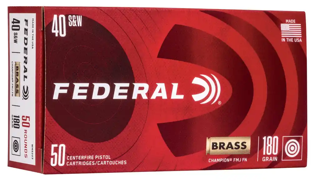 Federal Champion Training 40 S&W 180gr FMJ 50rd Box