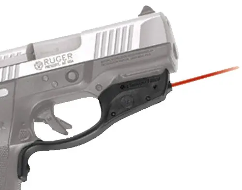 Crimson Trace Laserguard 5mW Red Laser with 633nM Wavelength & 50 ft Range Black Finish for 9mm Luger & 40 S&W Ruger SRc