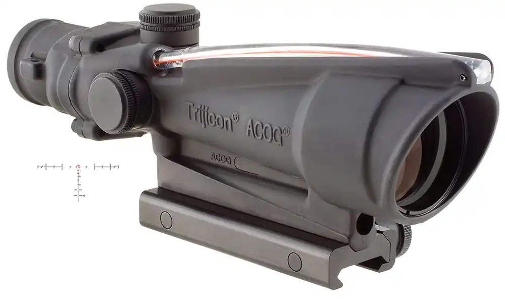 Trijicon ACOG Black 3.5x35mm Illuminated Red Horseshoe .223/5.56 BDC Reticle