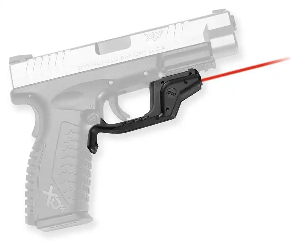 Crimson Trace Laserguard 5mW Red Laser with 633nM Wavelength & 50 ft Range Black Finish for Springfield XD, XD-M
