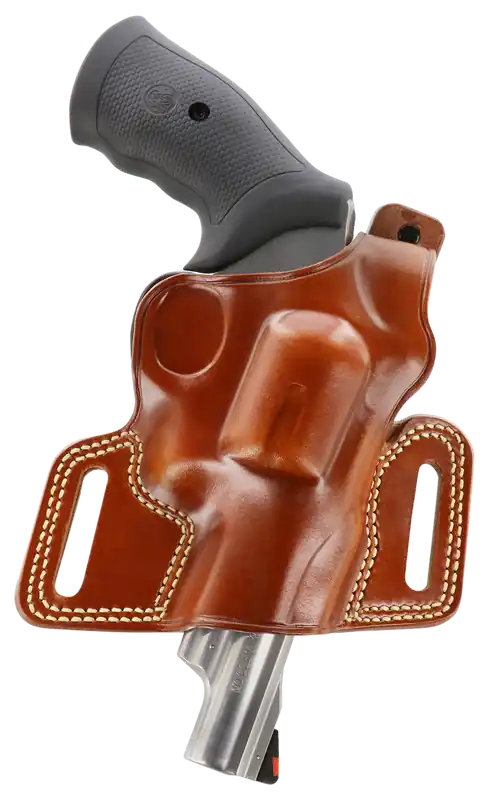 Galco Silhouette High Ride Belt 4" S&W L Frame Leather Tan