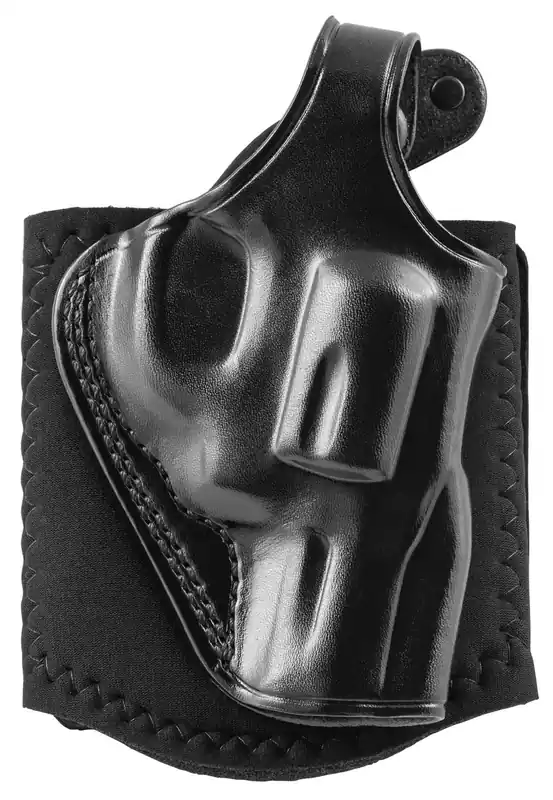 Galco Ankle Glove Black Leather Ankle S&W J Frame 2 1/8" Hammered,Hammerless RH