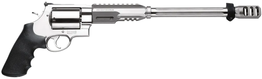 Smith & Wesson 170339 Performance Center Model 460 XVR 460 S&W Mag 5rd 14" MB Stainless Steel Barrel & Cylinder Satin Stainless Steel Frame with Black Polymer Grip Includes Bipod
