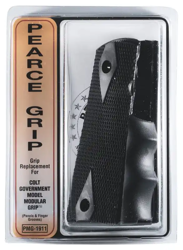 Pearce Grip Modular Grip System Black Rubber for 1911 Government