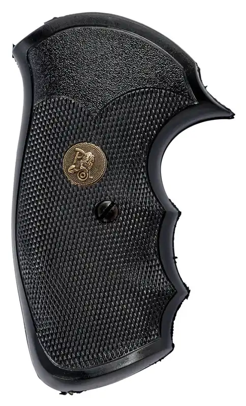 Pachmayr Gripper Grip Checkered Black Rubber with Finger Grooves for S&W