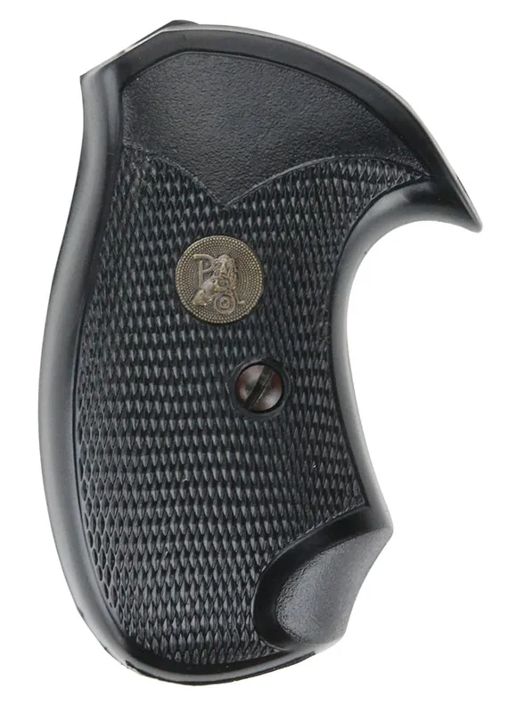 Pachmayr Compact Grip Checkered Black Square Butt