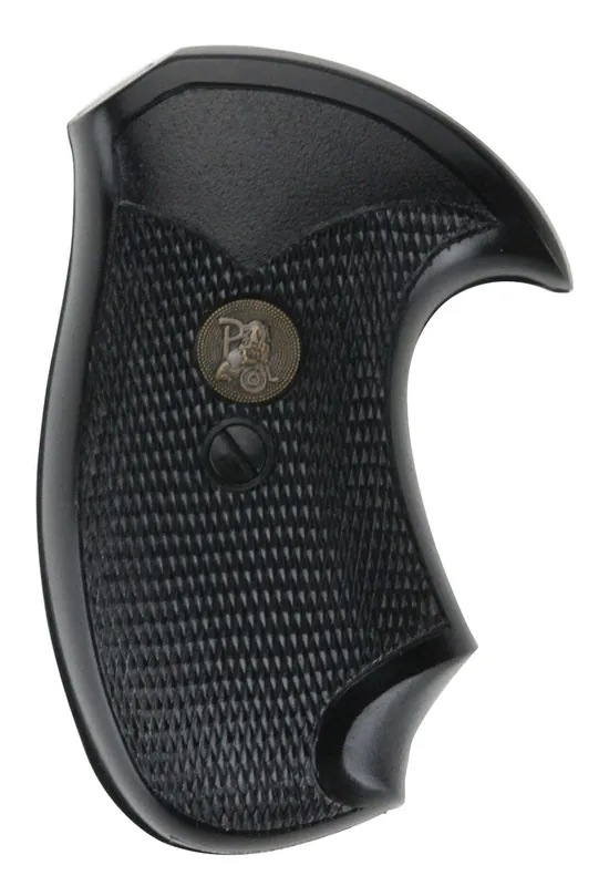 Pachmayr Compact Grip Checkered Black Rubber for Charter Arms