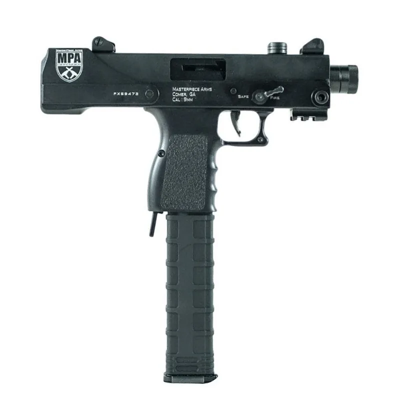 MasterPiece Arms Defender Top Cocking TB 9mm Pistol 5.50" Black 30T