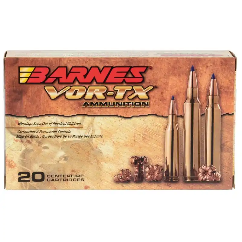 Barnes Bullets VOR-TX 300 Win Mag 150 gr Tipped TSX Boat-Tail Ammo - 20/Box
