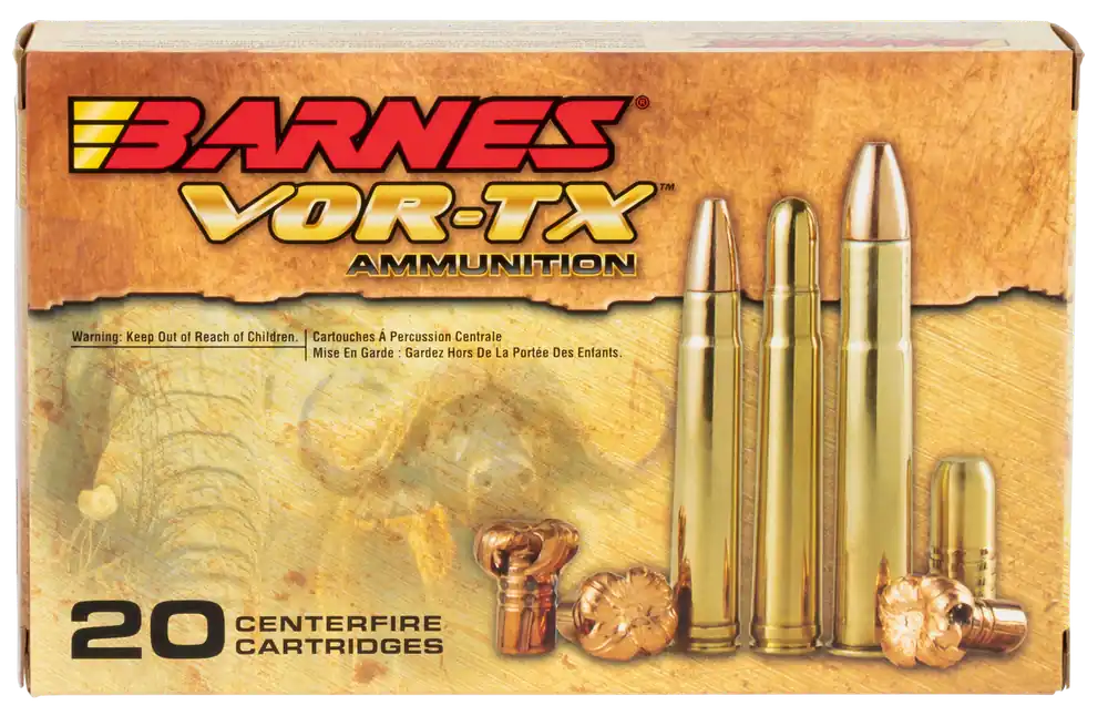 Barnes Bullets VOR-TX Safari 375 H&H Mag 300gr TSX Flat Base 20rd