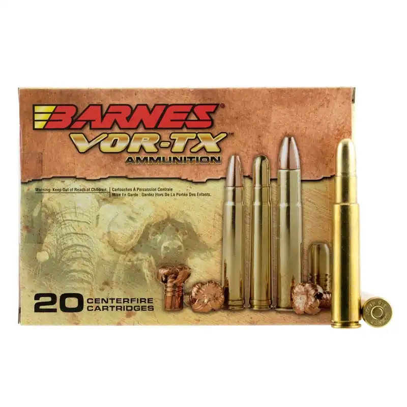 Barnes Bullets VOR-TX Safari 416 Rigby 400 gr Round Nose Banded Solid Ammo - 20/Box