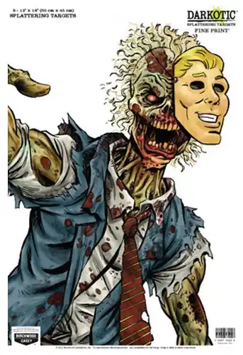 Birchwood Casey Darkotic Fine Print Zombie Lawyer Paper Hanging Universal 12" x 18" Multi-Color 8 Per Pkg