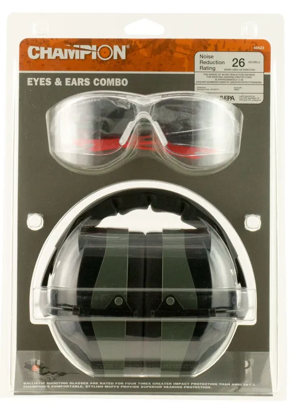 Champion Targets Eyes & Ears Combo 26 dB Over the Head