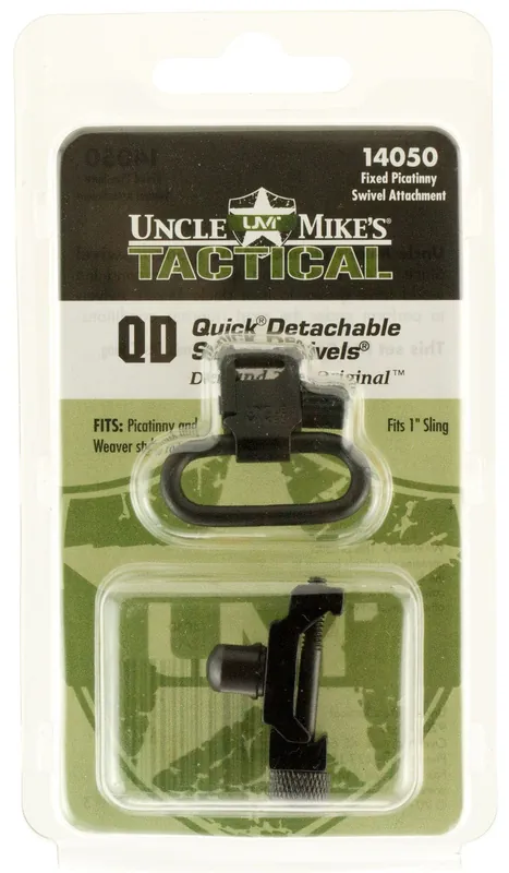 Uncle Mike‘s Super Swivel Black 1" Push Button Rifle Picatinny/Weaver