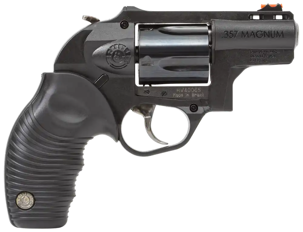 Taurus 2605021PLY 605 357 Mag 5rd 2" Matte Black Oxide Steel Cylinder Black Polymer Frame Black Ridged Rubber Grip